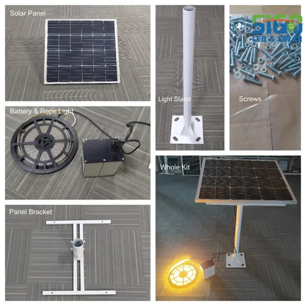 sigoledlight.com- Solar powered strip lighting system